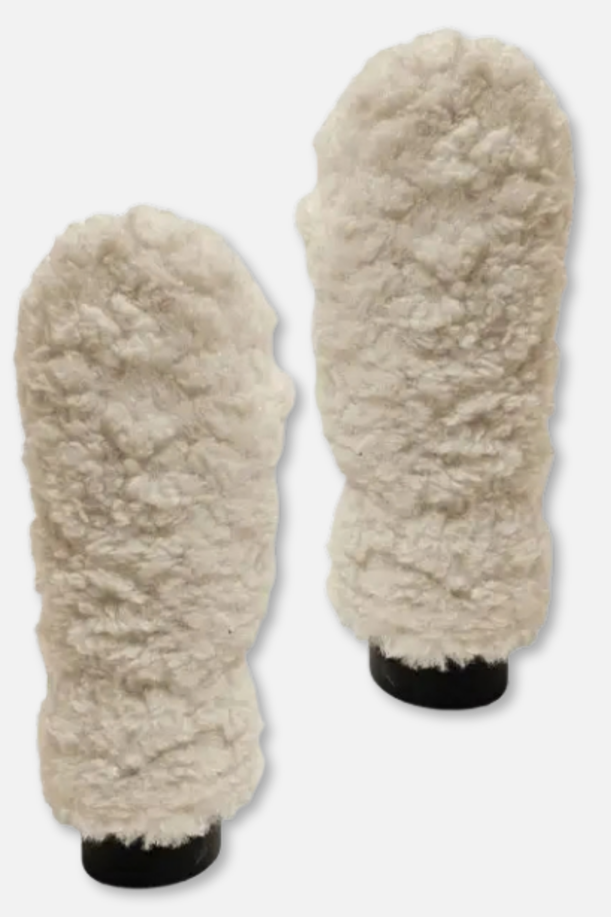 Lamb Textured Mittens - White