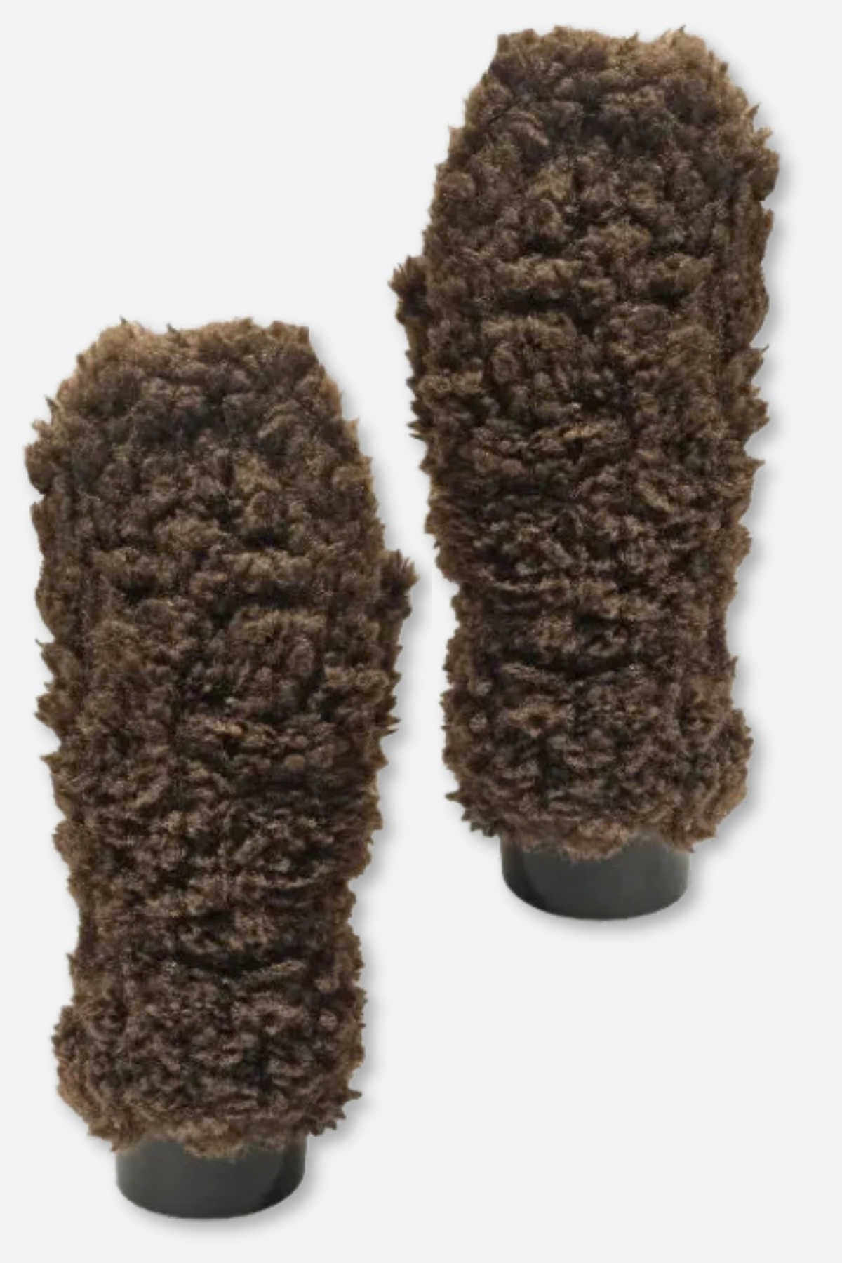 Lamb Textured Mittens - Brown
