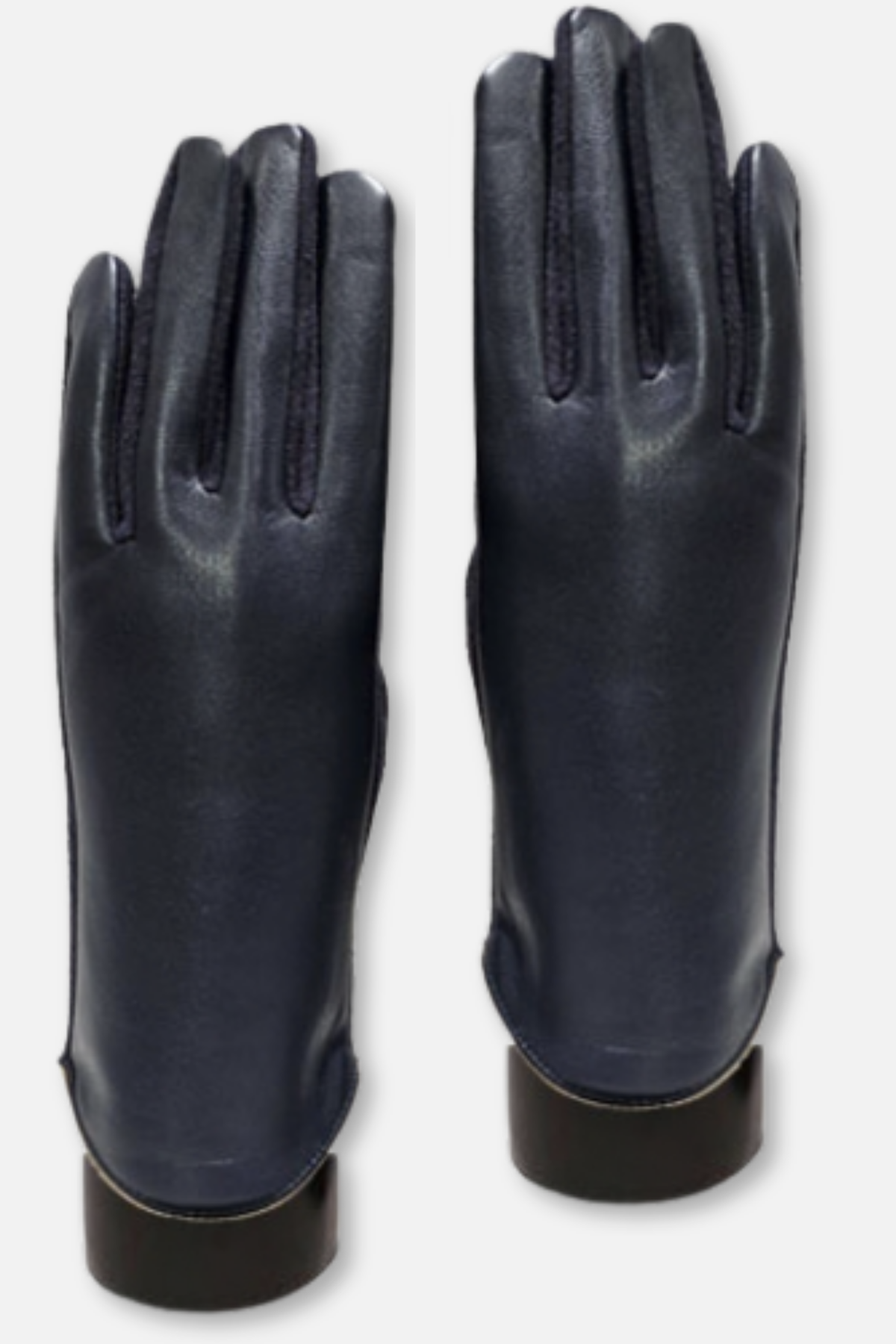 Vegan Leather Texting Gloves - Navy