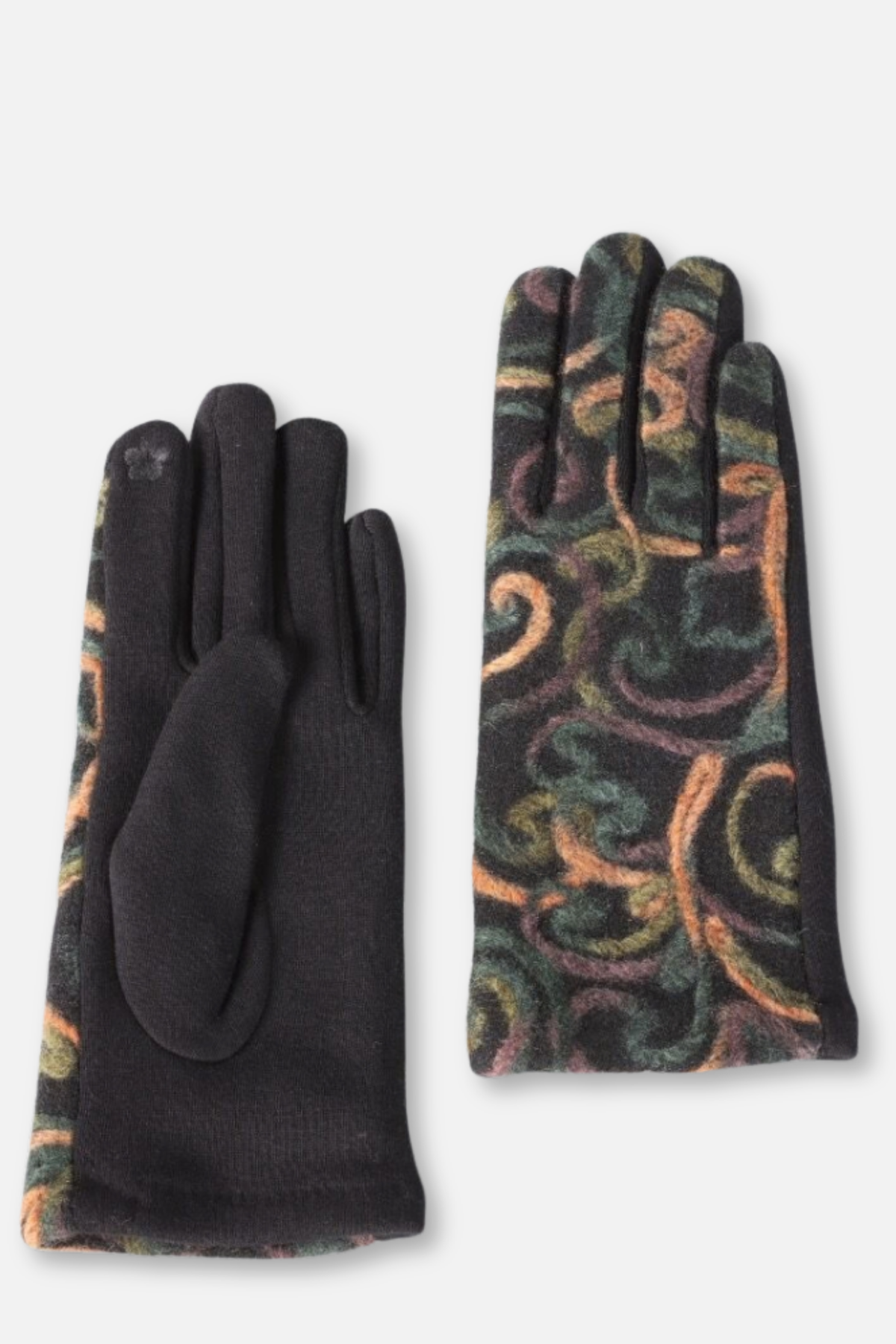 Yarn Abstract Scroll Gloves
