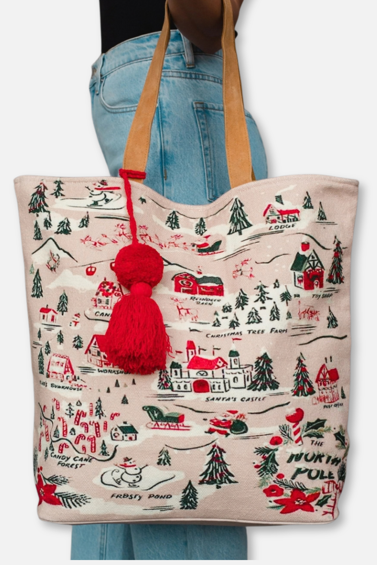 Holiday Tote Bag - Christmas Village 