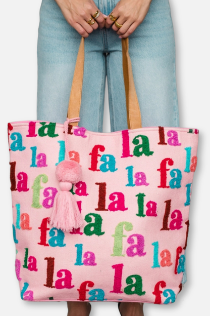 Holiday Tote Bag - Fa La La