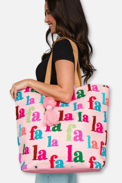 Holiday Tote Bag - Fa La La