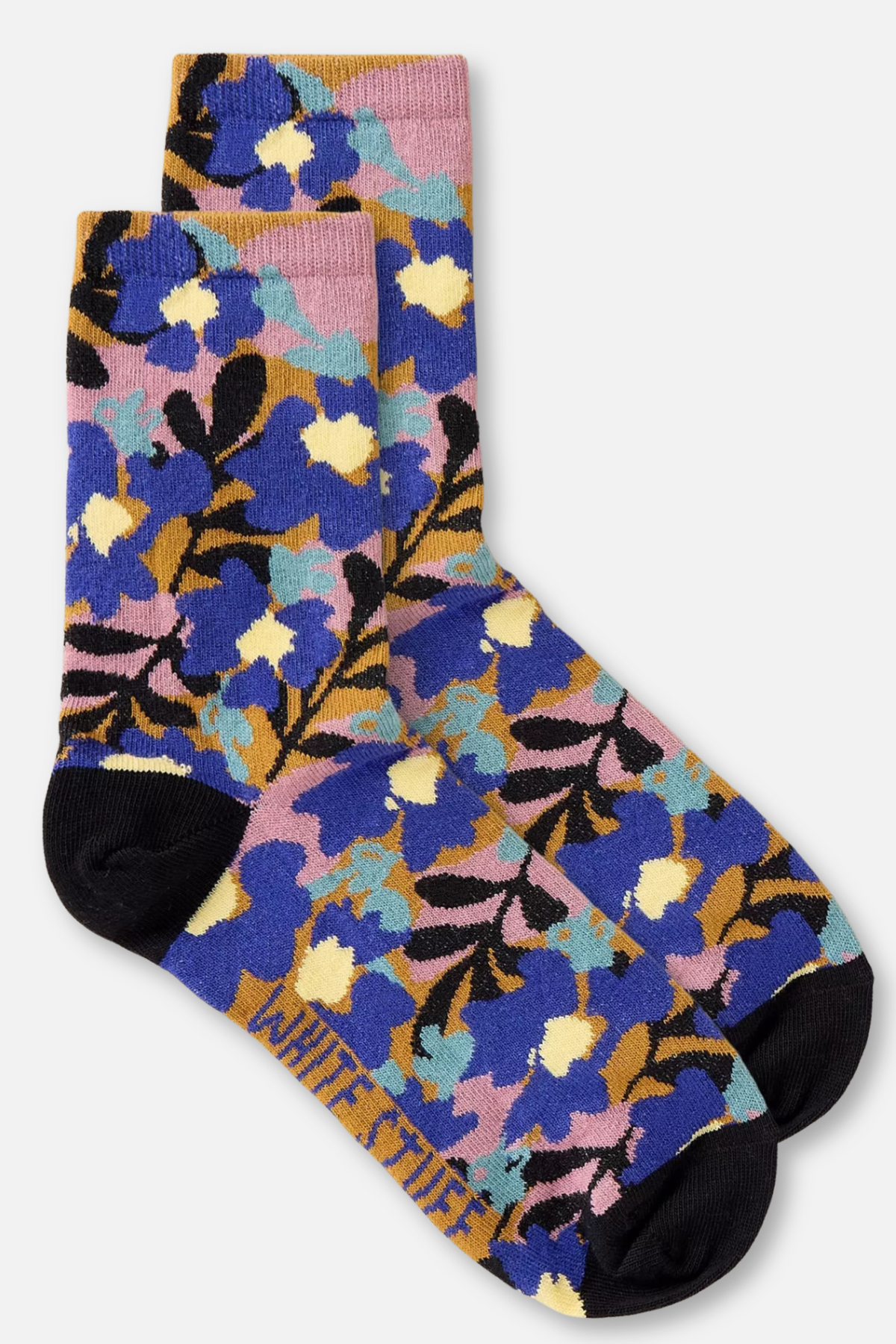 All Over Floral Socks - Blue Multi