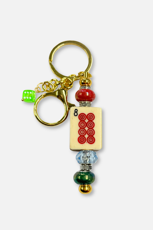 Vintage Mah-Jongg Tile Key Chain #4