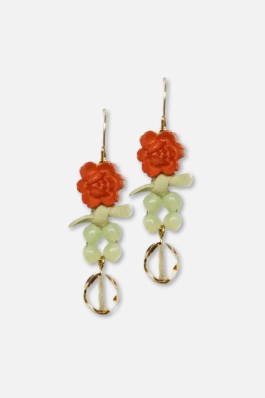 Sunset Rose Earrings
