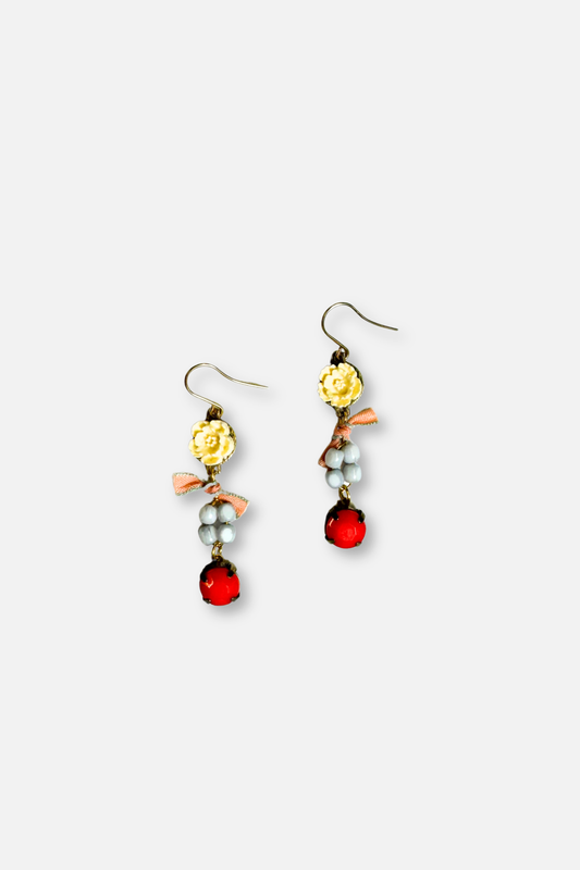 Beaded Flora Earrings