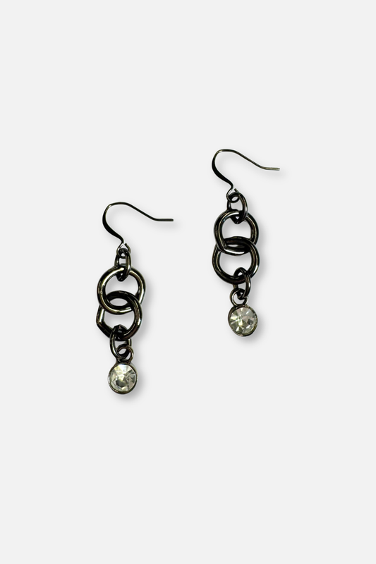 Links Crystal Drop Earring