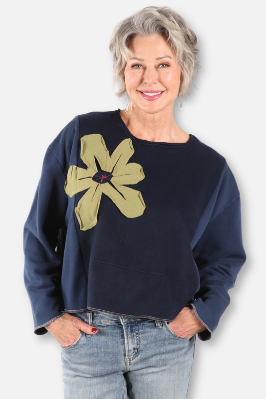 Straight Ahead Sweatshirt Navy #1