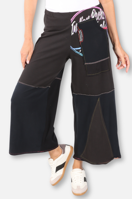 Pieced Patch Pant Black#5