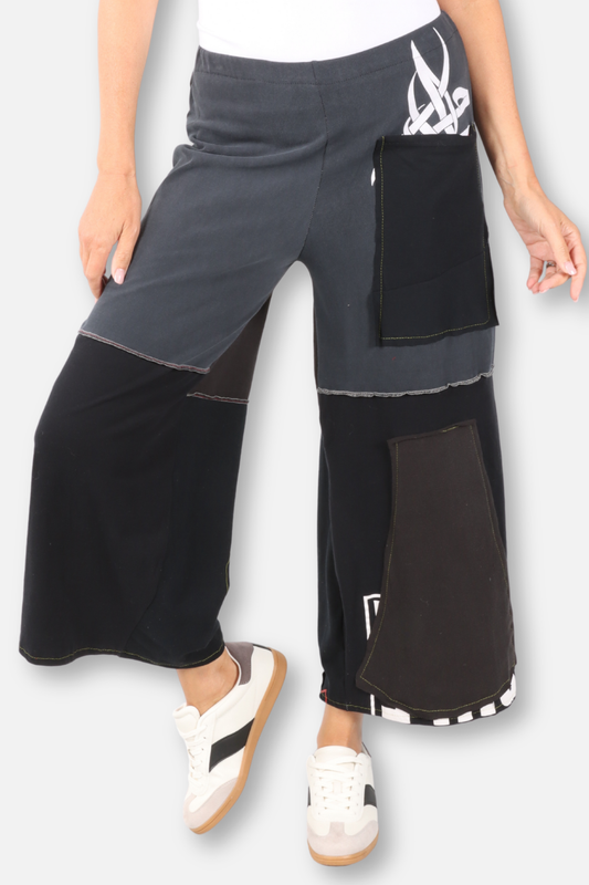 Pieced Patch Pant Black#6
