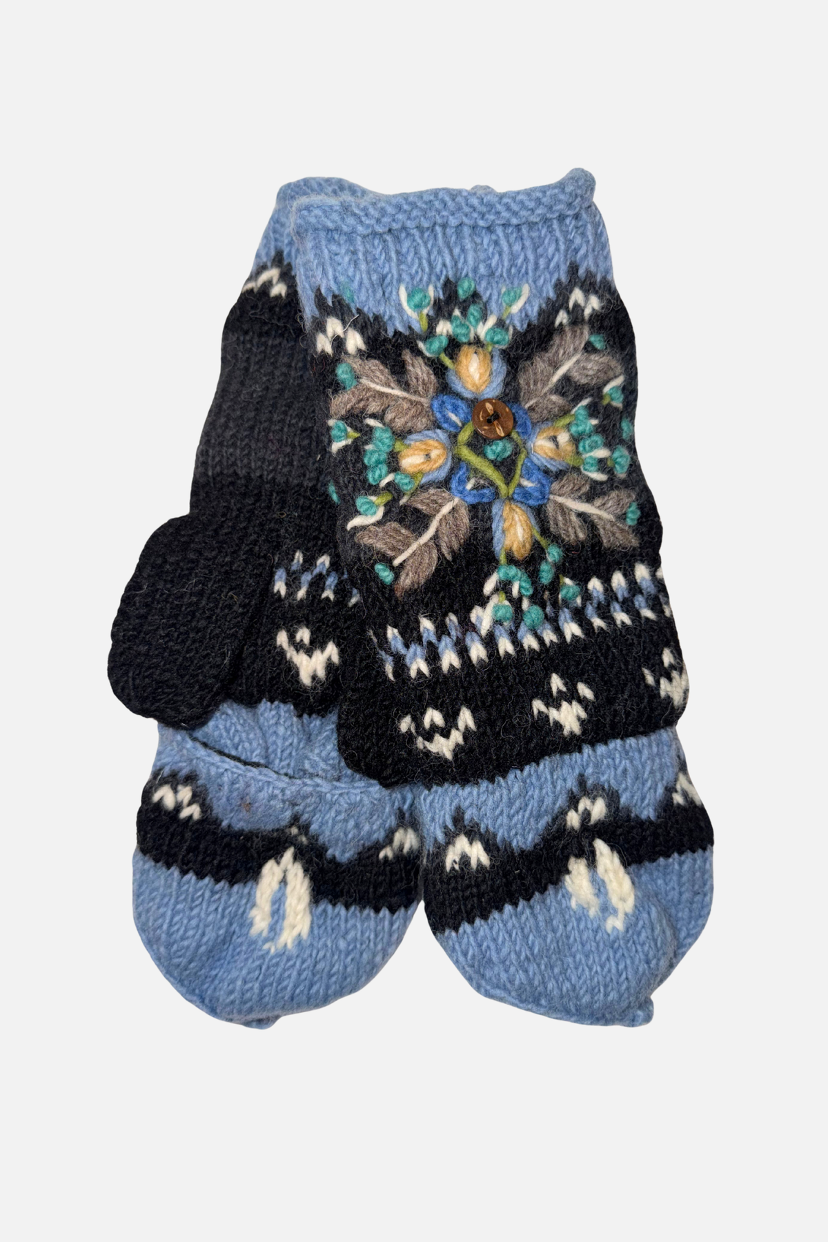 Miriam Convertible Mittens - Baby Blue
