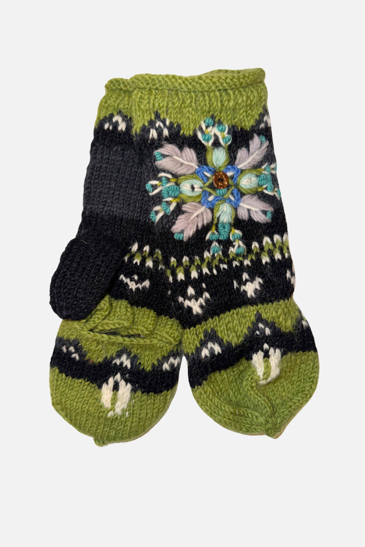 Miriam Convertible Mittens - Olive