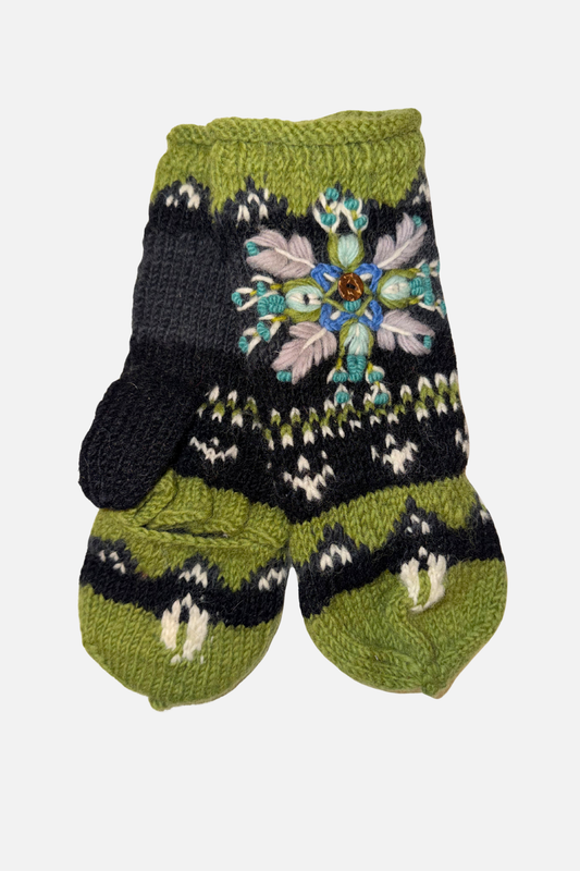 Miriam Convertible Mittens - Olive