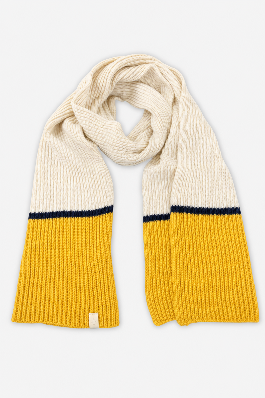 Montauk Scarf - Cream & Gold