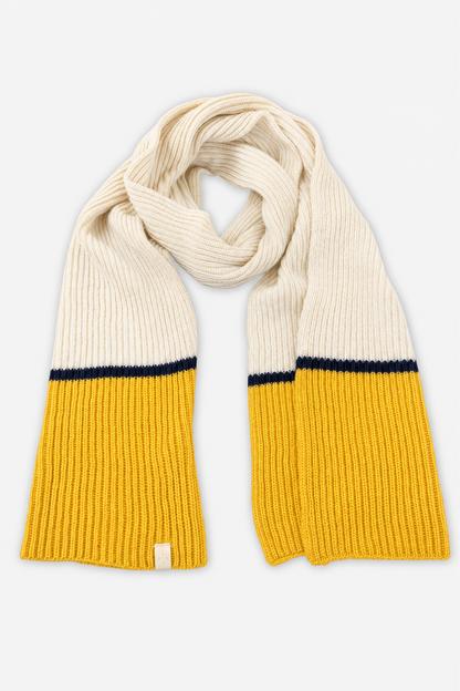 Montauk Scarf - Cream & Gold