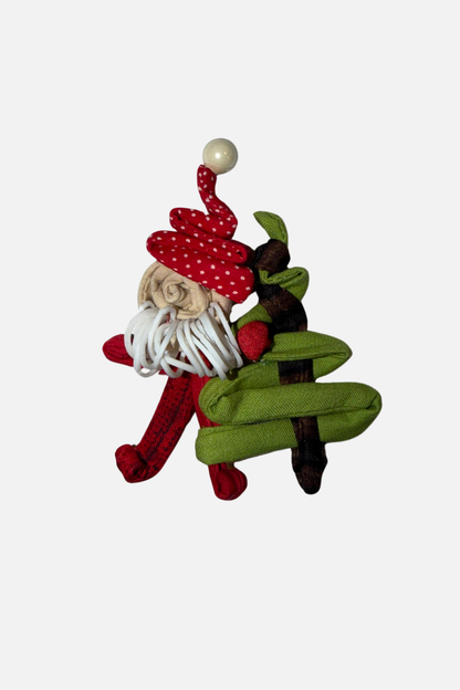 Santa with Tree Pin - #3