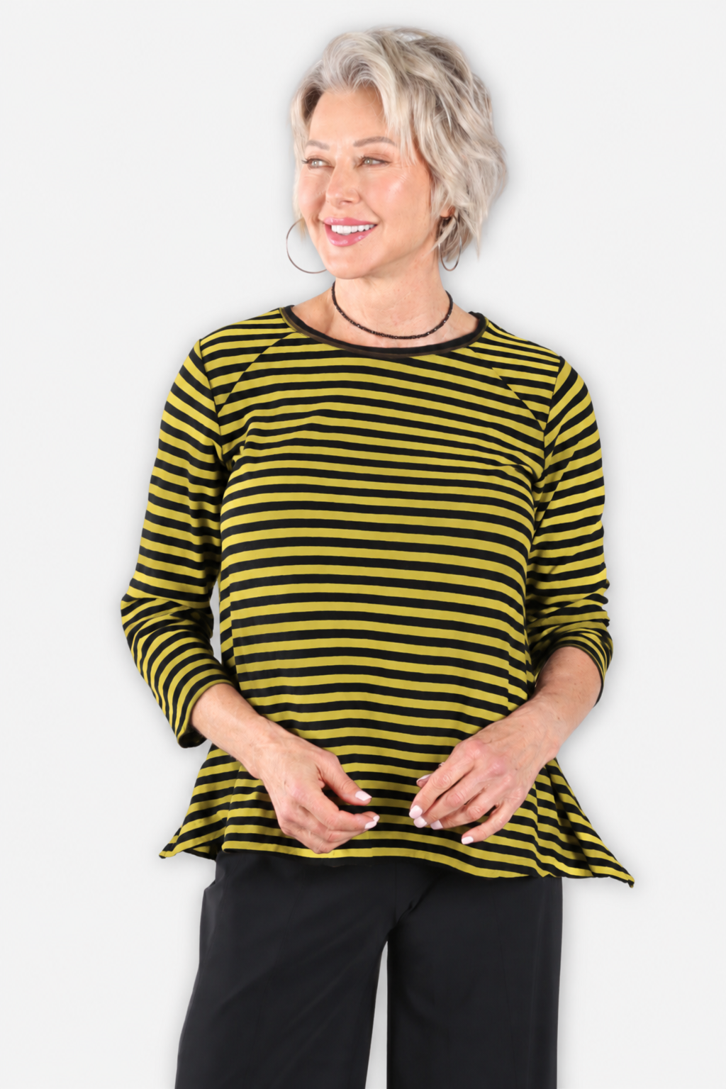 Sporty Swing Top - Pea