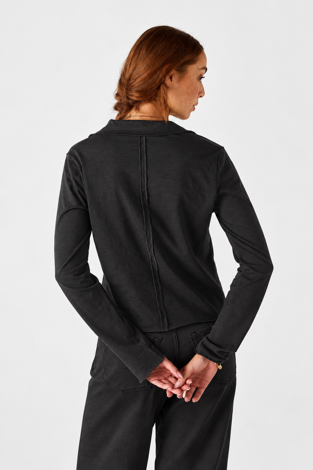 Trouvaille Polo Tee - Graphite
