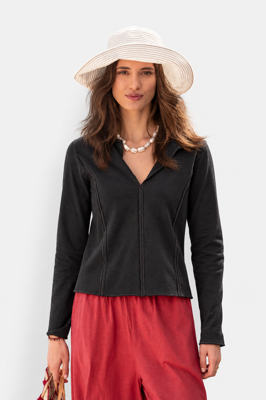 Trouvaille Polo Tee - Graphite