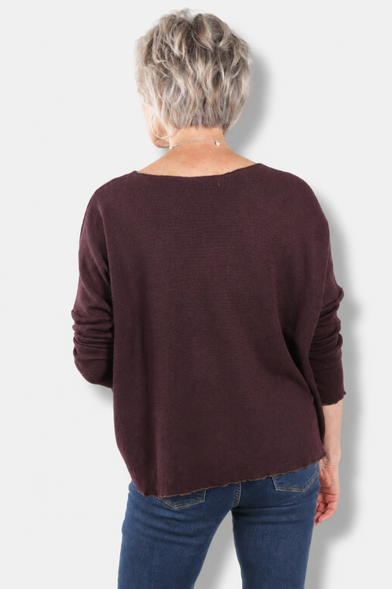 Osize Pocket Pullover - Cinnebark