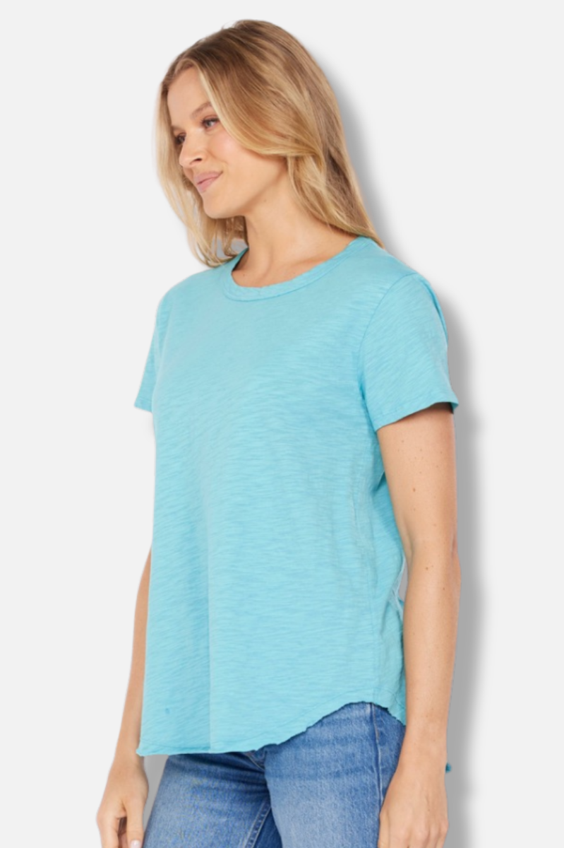 Short Sleeve Crew Tee - Aqua Mist