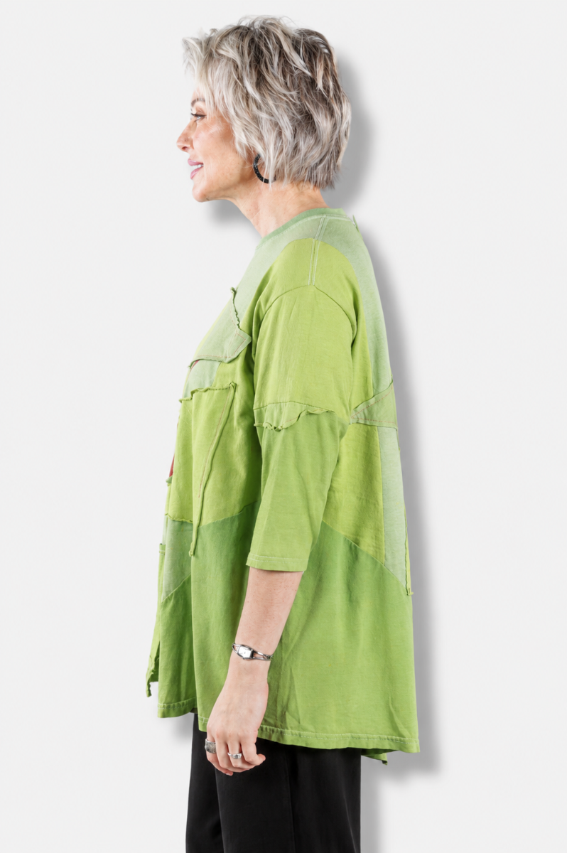 Triangle Tee - Lime Green #1