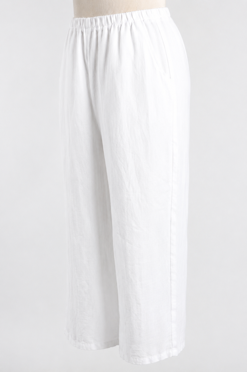 Flood Pant - White Linen