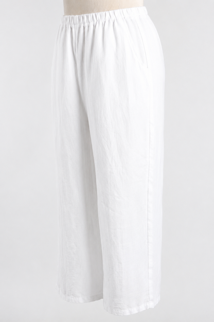 Flood Pant - White Linen