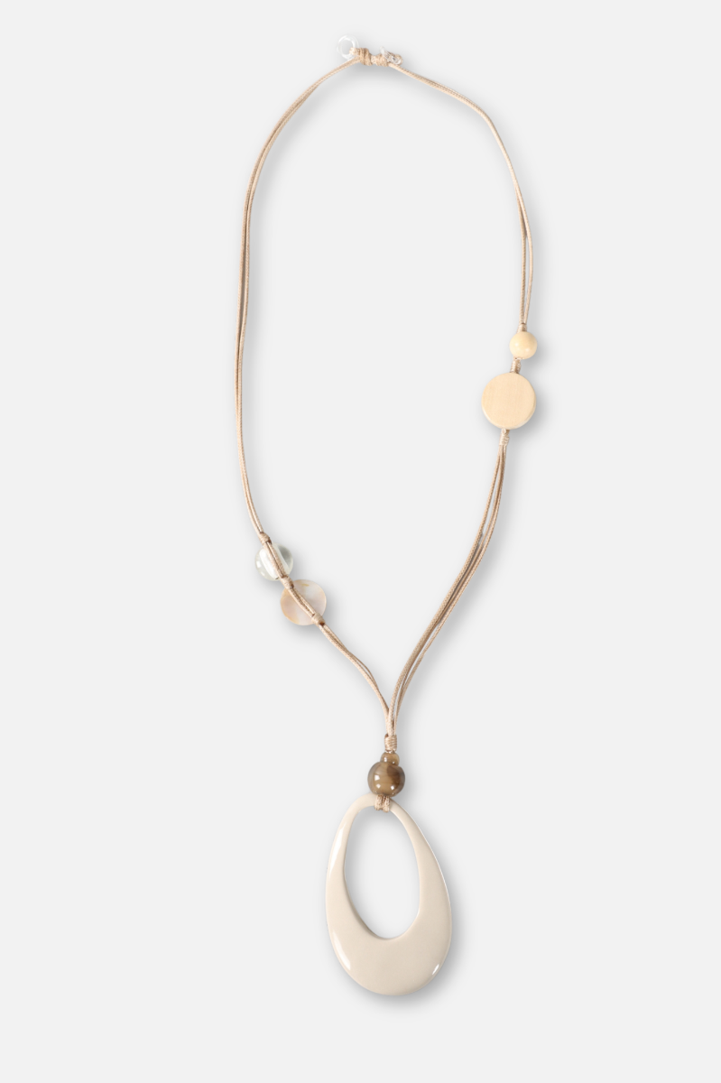 Teardrop Necklace - Natural