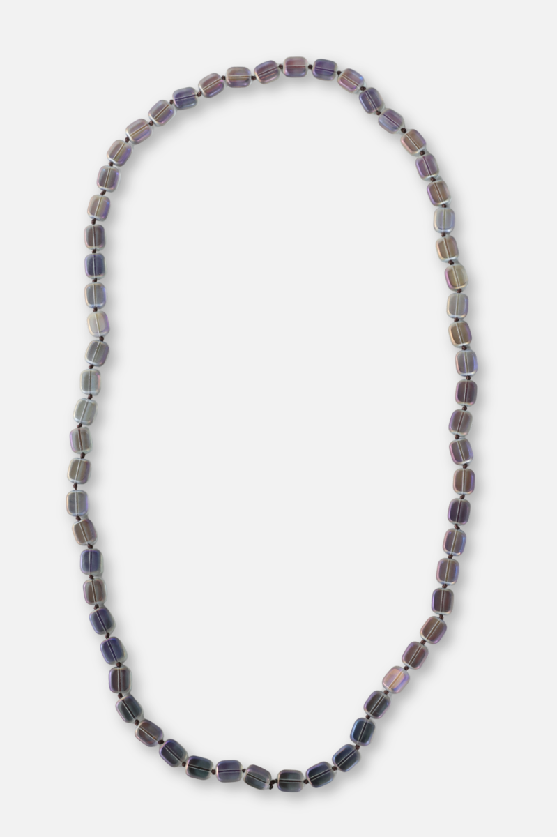Beaded Necklace - Iridescent Blue
