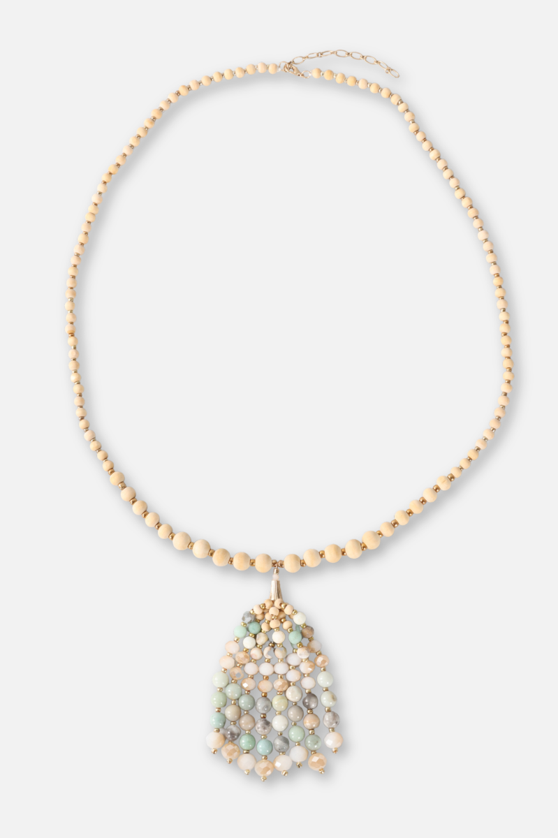 Natural Stone Necklace - Aqua