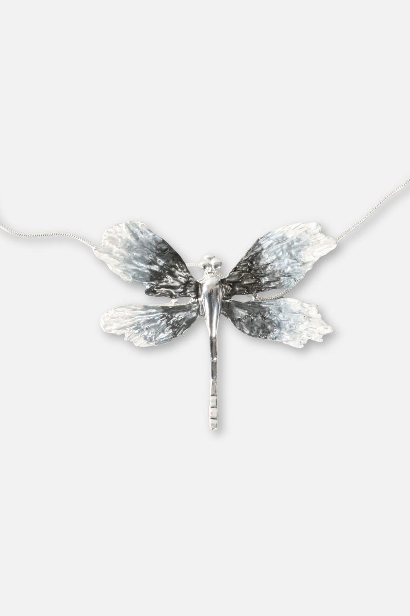 Dragonfly Necklace - Silver