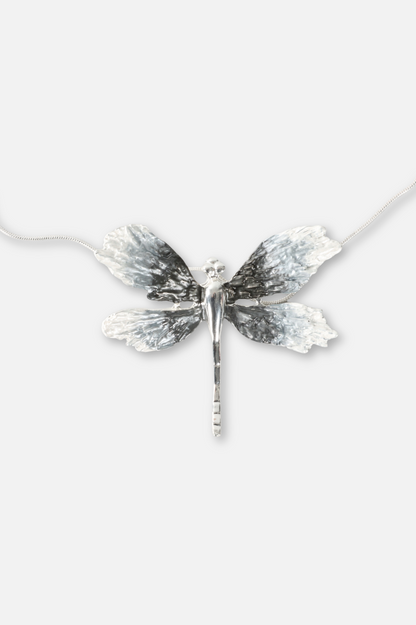 Dragonfly Necklace - Silver