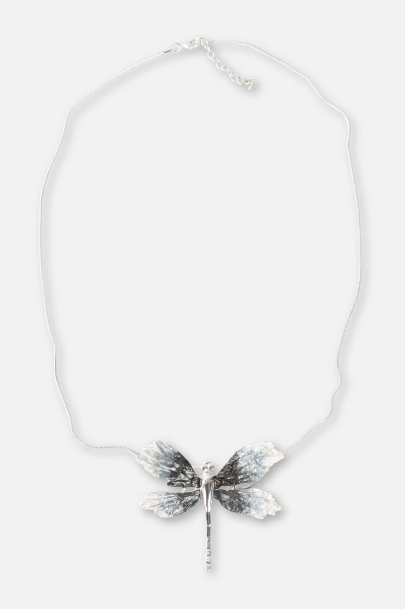Dragonfly Necklace - Silver