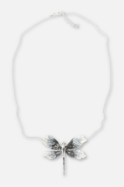 Dragonfly Necklace - Silver