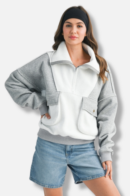 Carter Pullover - Heather Grey