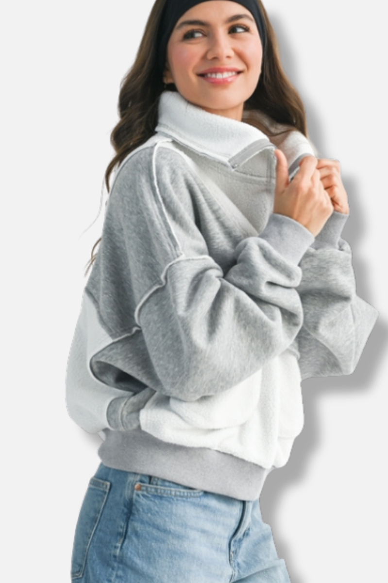 Carter Pullover - Heather Grey