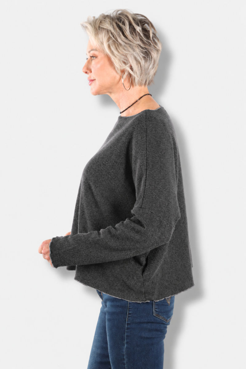 Osize Pocket Pullover - Iron