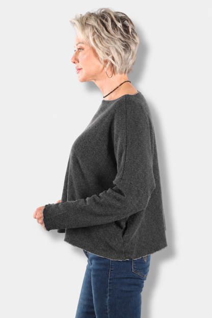 Osize Pocket Pullover - Iron