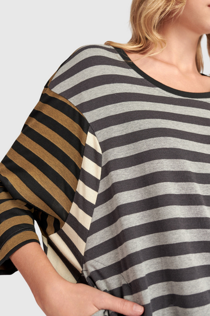 Urban High/Low Tunic - Mix Stripes