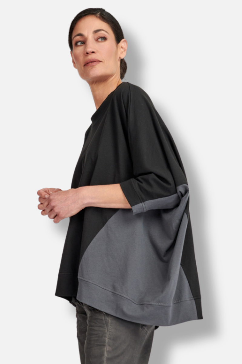 Urban Colorblock Top - Black