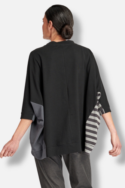 Urban Colorblock Top - Black