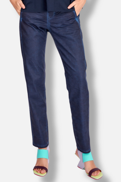Washed Stretch Jean - Navy