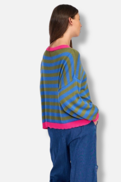 Lolly Stripe Sweater - Indigo