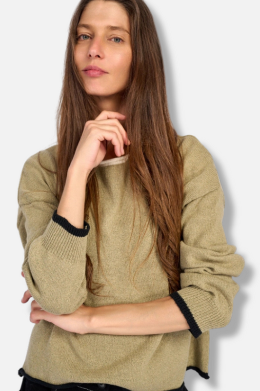 Pip Rollneck Pullover - Stone