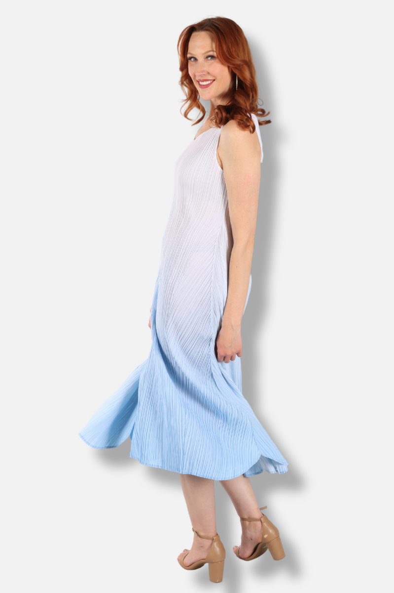 Long Estrella Dress - Ice Blue