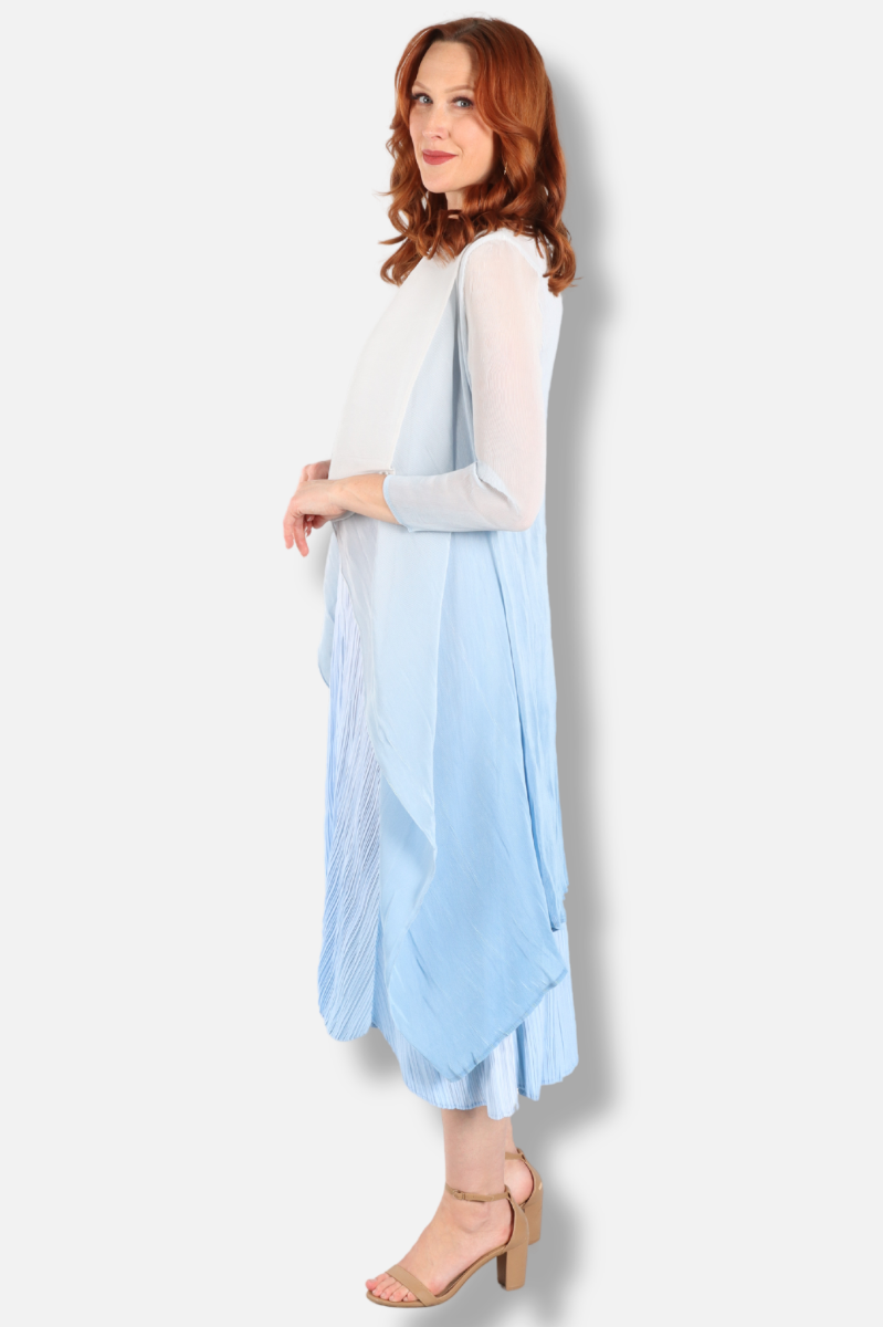 Collare Coat - Ice Blue