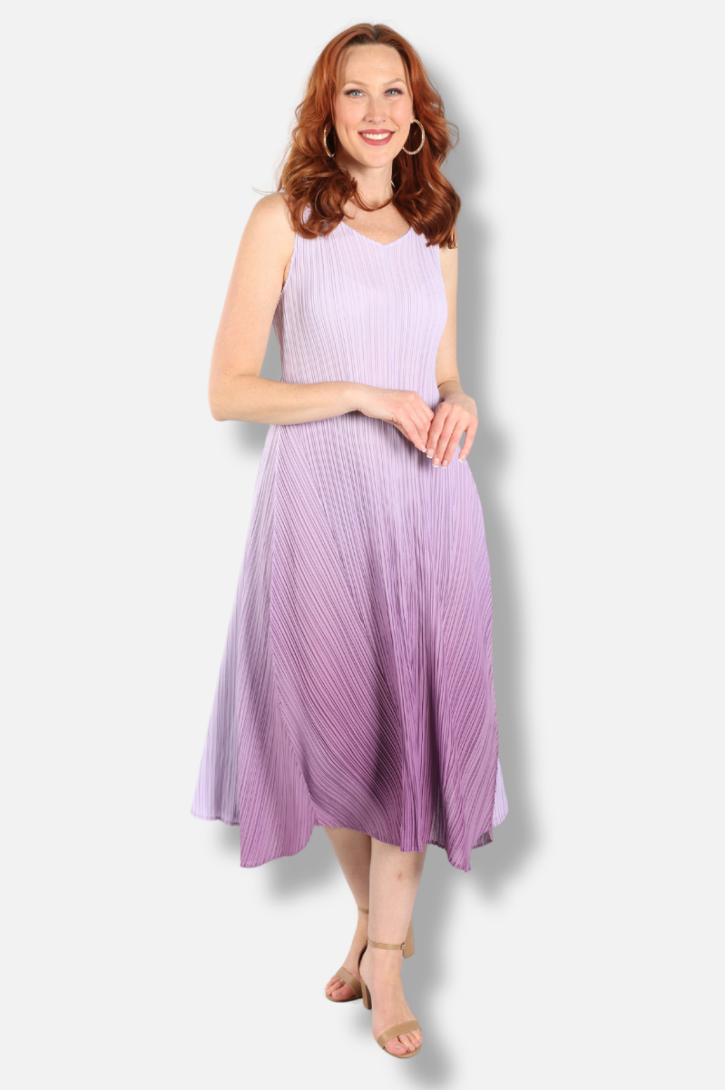 Long Estrella Dress - Foggy Lavender