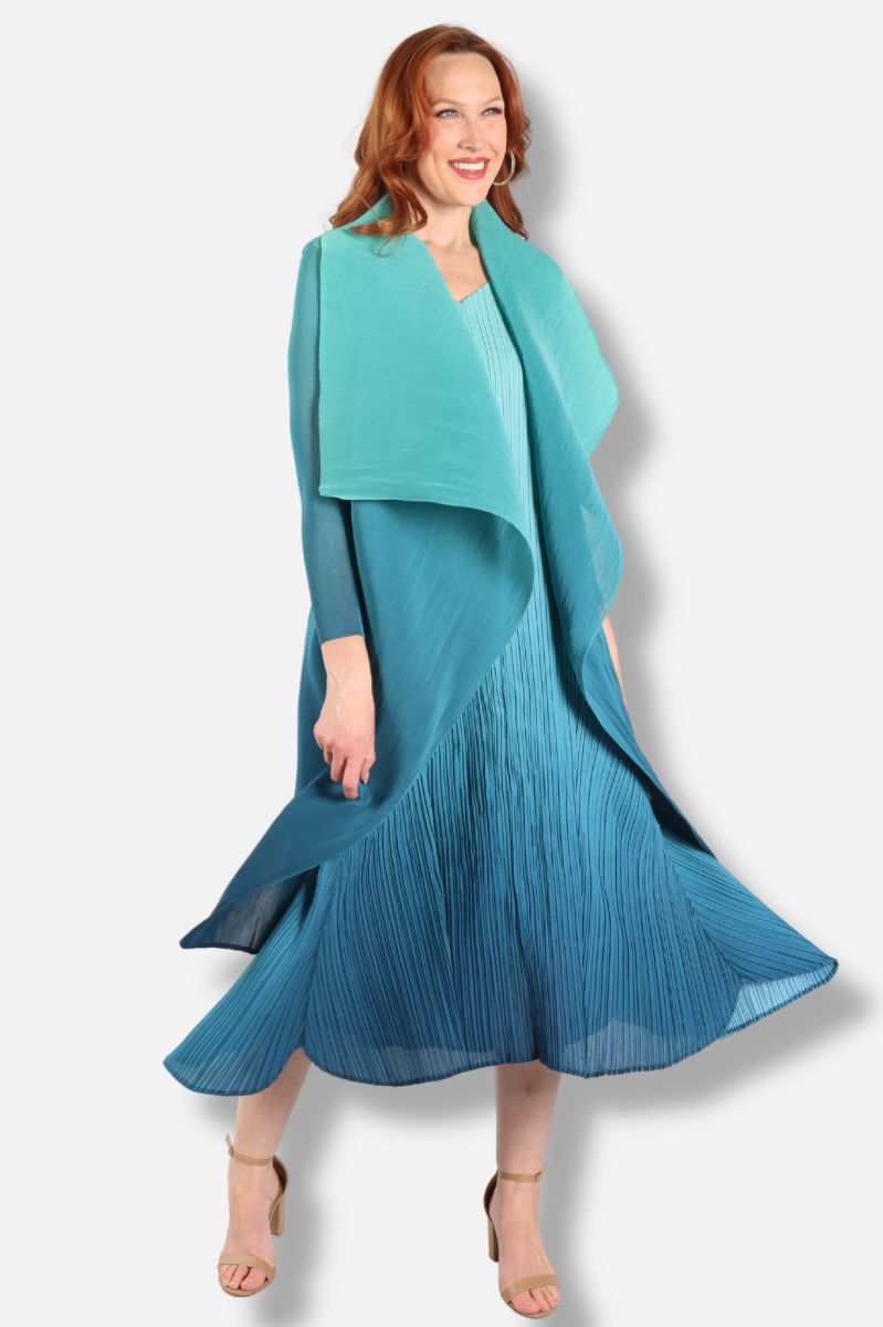 Collare Coat - Atlantis Blue